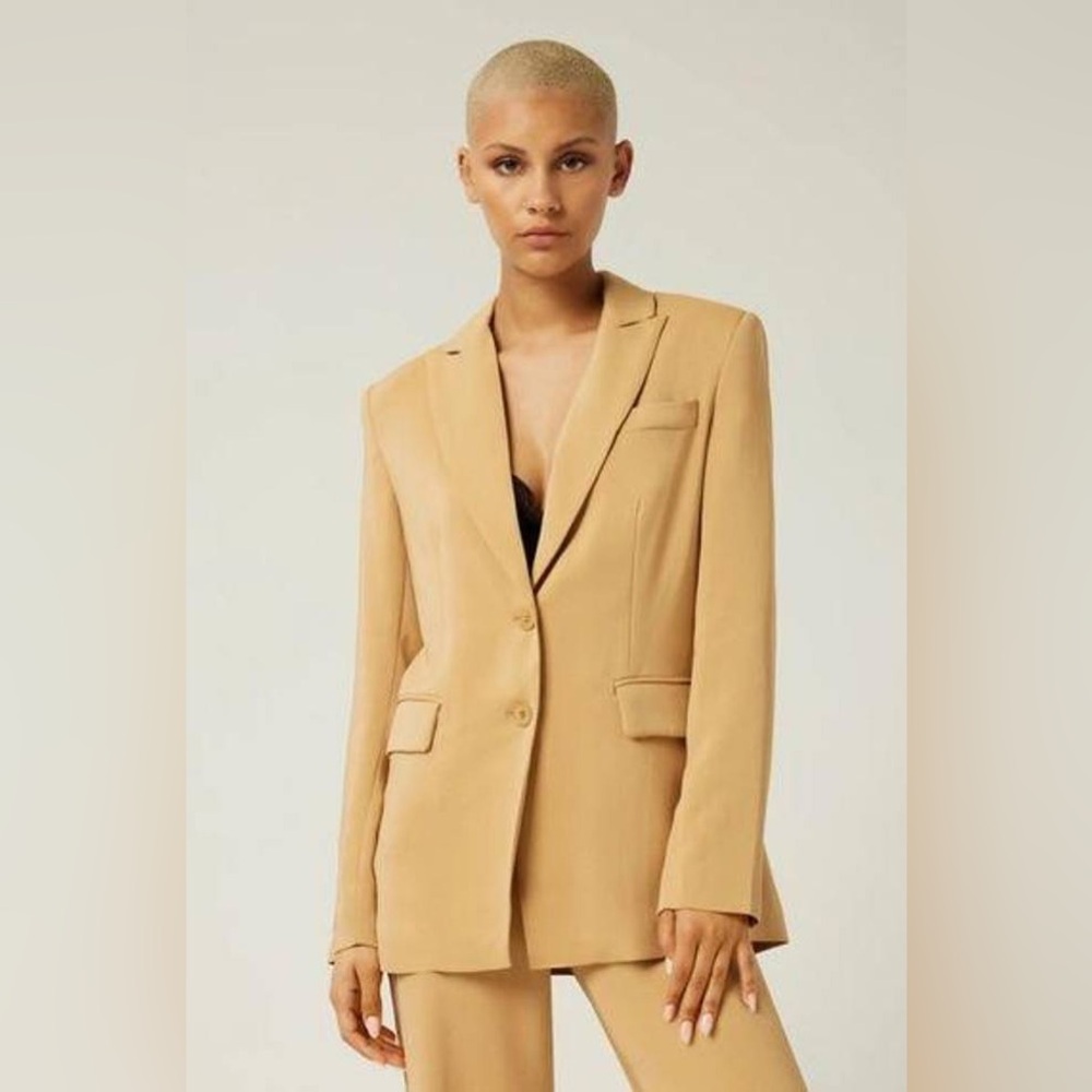 REVOLVE Lita by Ciara in Iced Coffee Spark Viscose Blazer $398 NWT XS - Picture 4 of 8